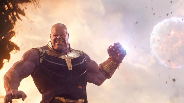 Le gant de Thanos (Josh Brolin) dans Avengers: Infinity War
