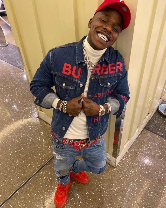 Balenciaga Triple S Red Clear Sole of DaBaby on the Instagram account @dababy