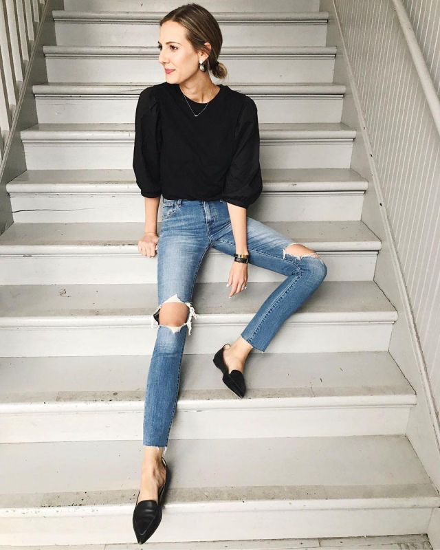 Skinny Jeans de Anna Jane Wisniewski en la cuenta de Instagram @seeannajane