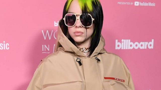 Prada shorts and jacket 2020 collection worn by billie eilish in Billie Eilish - Funny Moments
