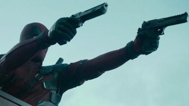 The guns of Wade Wilson / Deadpool / Voice of Juggernaut (Ryan Reynolds in Deadpool 2