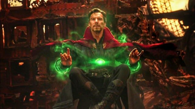 The keeping of Doctor Strange (Benedict Cumberbatch) in Avengers : Infinity War