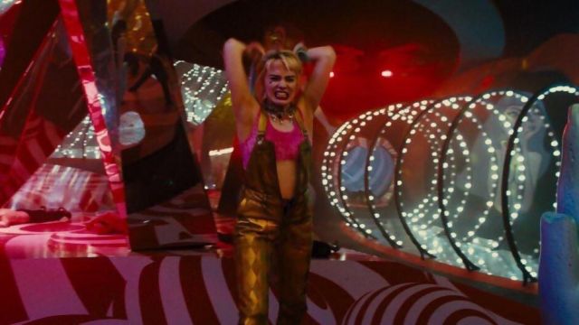 The costume golden chequered Harley Quinn (Margot Robbie) in Birds of Prey and the fantabuleuse history of Harley Quinn