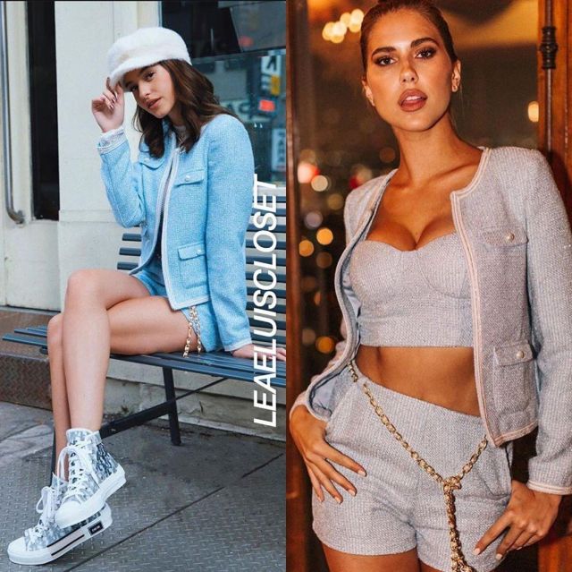 Ruslan Baginskiy Blanc Floue chapeau porté par Lea Elui sur son Instagram account @leaelui