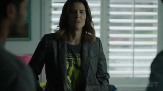 Brown Plaid Blazer worn by Dex Parios (Cobie Smulders) in Stumptown Season 1 Episode 12