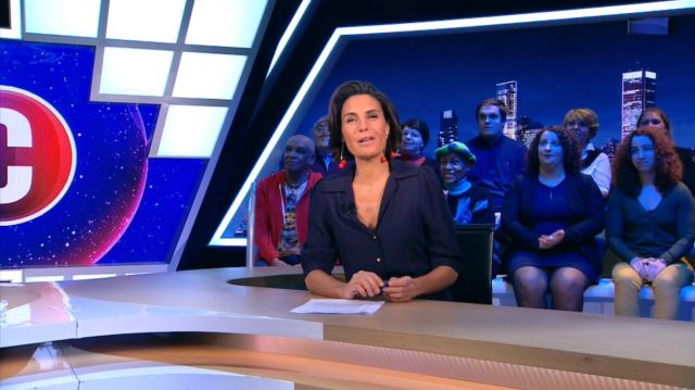 La combinaison marine de Alessandra Sublet dans C'est Canteloup