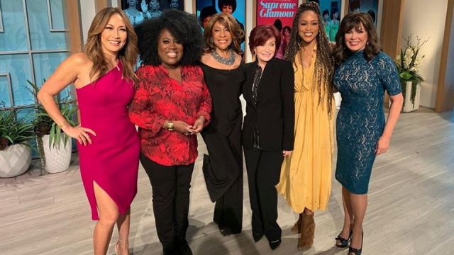 Calvin klein Roll Sleeve Snake Print Top worn by Sheryl Underwood on The Talk January 24, 2020