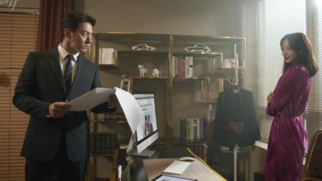 Givenchy Bourgogne Épaule Petit Sac de Ji Soo-hyun (Han Ye-seul) dans le Gros Problème de l'Épisode 8