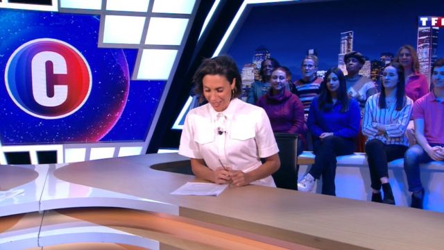 La Robe blanche de Alessandra Sublet dans C'est Canteloup du 29 01 2020