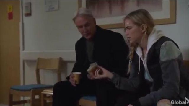 White Green and Grey Colorblock Hoodie worn by Ellie Bishop (Emily Wickersham) in NCIS Season 17 Episode 14