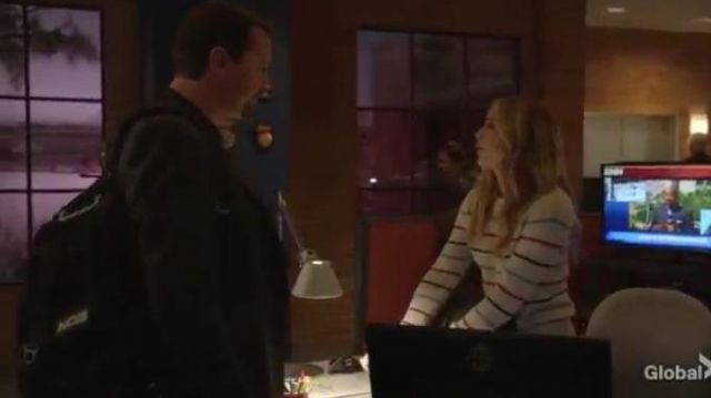 White & Multicolor Stripe Sweater worn by Ellie Bishop (Emily Wickersham) in NCIS Season 17 Episode 14