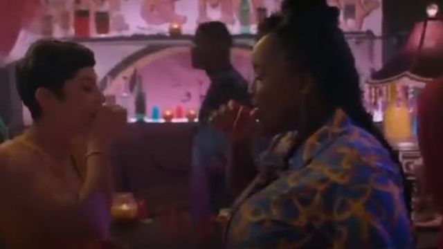 Blue Tiger Jumpsuit worn by Fran (Lolly Adefope) in Shrill Season 2 Episode 2