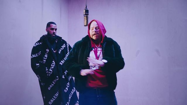 Valentino Go Skull Hoodie in Red worn by Fat Joe in Fat Joe - Heaven & Hell (Live Session) | Vevo Ctrl