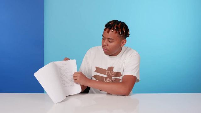 Direction Sign T-Shirt (White) worn by YBN Cordae in 10 Things YBN Cordae Can't Live Without | GQ