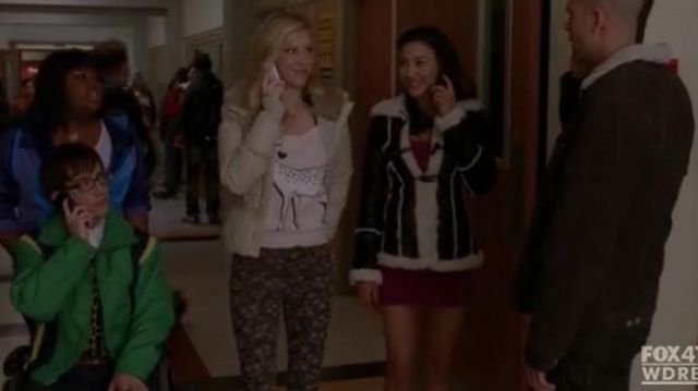 The sweater H&M with a deer brought by Brittany Pierce (Heather Morris) in the series Glee 