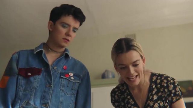 Denim Long Sleeve jacket worn by Otis Milburn (Asa Butterfield) as seen in Sex Education (S01E05)