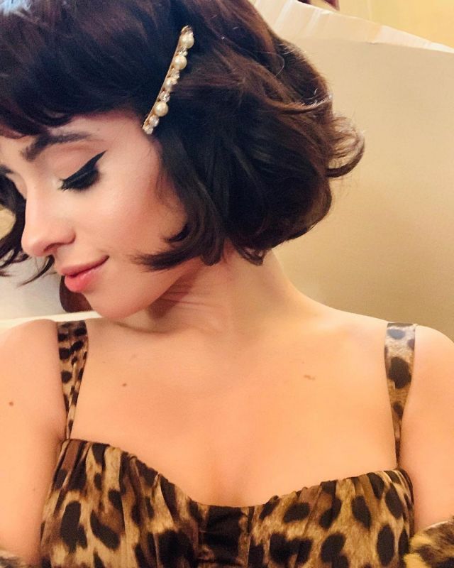 The leopard dress of Camila Cabello account on the Instagram of @camila_cabello