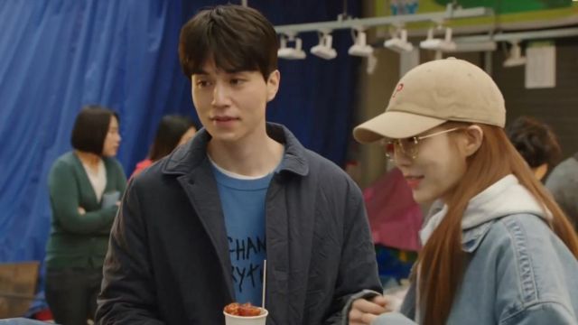 Sombreros beige usados por Jin Shim (Yoon Seo) en Touch Your Heart Episde 12