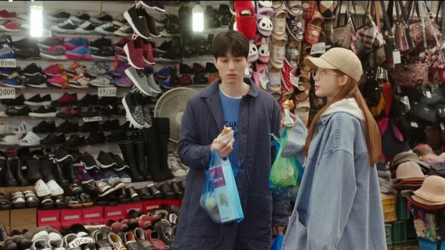 Luis Chaqueta Denim Oversize Blue usada por Jin Shim (Yoon Seo) en Touch Your Heart Episde 12