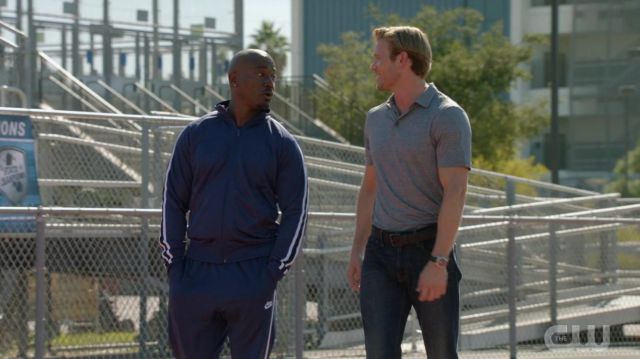 Nike Tracksuit in navy blue worn by Billy Baker (Taye Diggs) as seen in All American (S02E10)