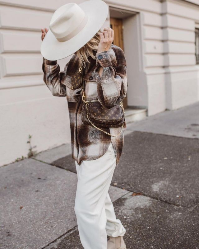 Plaid Blouse of Karin Teigl on the Instagram account @constantly_k