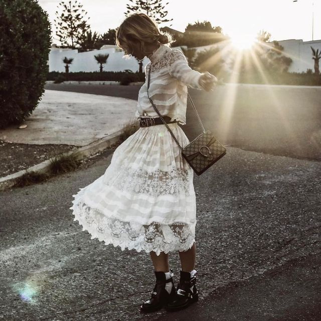 Gucci Mi­ni Bag of Karin Teigl on the Instagram account @constantly_k