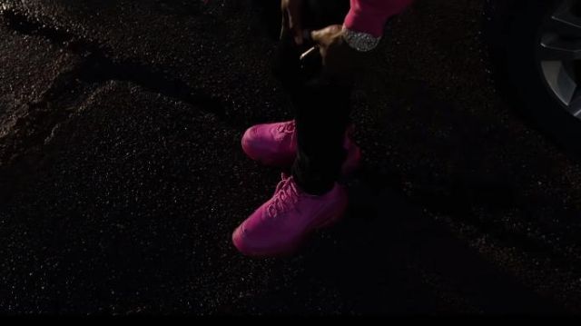 Balenciaga Pink Triple S sneakers of DaBaby in the music video Dababy - Shut Up (Official Music Video)