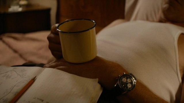 Heuer Autavia Vintage Black 1960's Chronograph Wrist Watch worn by Ken Miles (Christian Bale) as seen in Ford v Ferrari