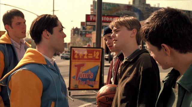 Spalding NBA Official Game Ball held by Jim Carroll (Leonardo DiCaprio) in The Basketball Diaries