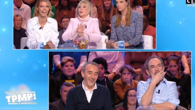 Le cardigan bleu de Élie Semoun dans TPMP ! : le jeu du 07/02/2020