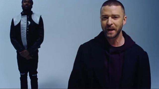 Rta Rêve Américain d'Impression Noir Jeans de Meek Mill dans la vidéo de musique de Meek Mill - Croire (feat. Justin Timberlake) [Official Music Video]