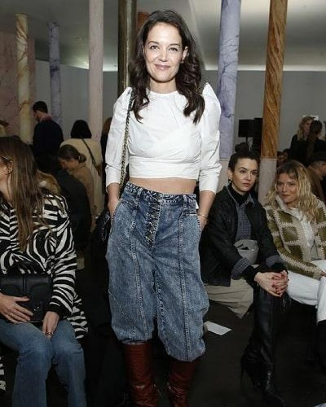 Ulla johnson Pre Fall 2020 Jett Leather Boots worn by Katie Holmes on Ulla Johnson Fall Fashion Show February 8, 2020