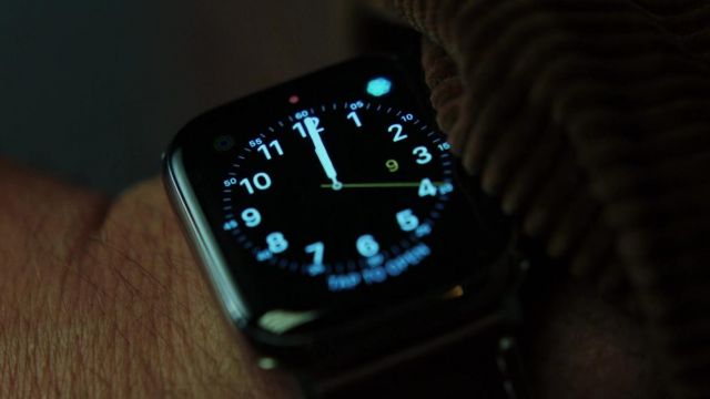 Apple Watch worn by Walt Thrombey (Michael Shannon) as seen in Knives Out