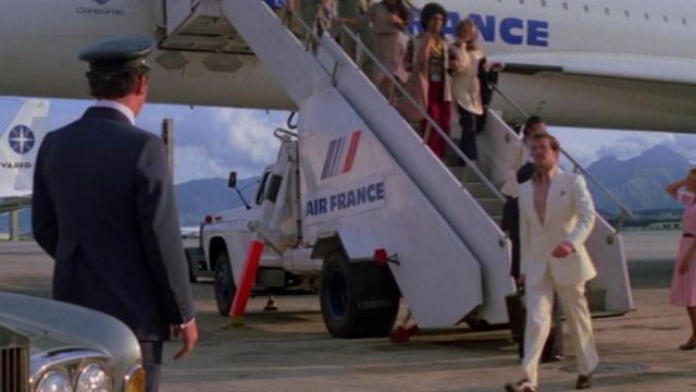 Le Concorde Air France pris par Roger Moore dans Moonraker