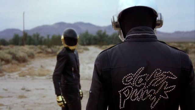 The leather jacket, printed Daft Punk Thomas Bangalter in Daft Punk's Electroma