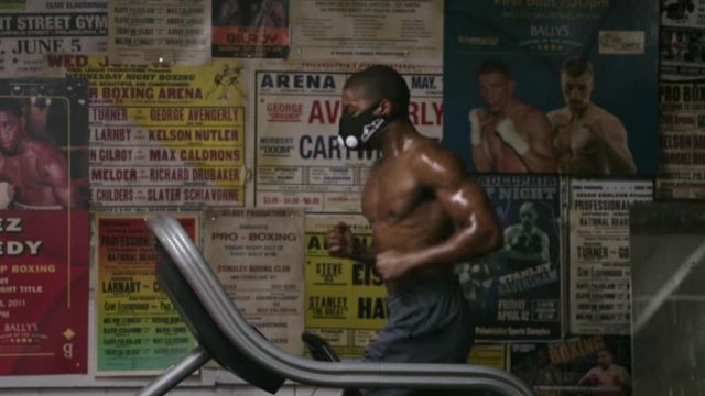 Le masque d'entrainement de Michael B. Jordan dans Creed