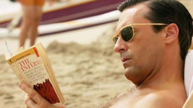 The Hell of Dante read by Don Draper in Mad Men