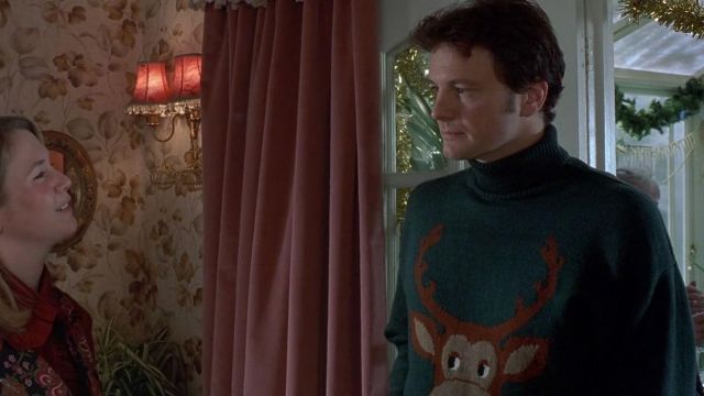 The sweater green turtleneck Christmas Mark Darcy (Colin Firth) in Bridget Jones Diary