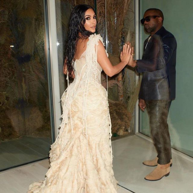 Leather Wrap Blazer worn by  Kanye West Vanity Fair Oscar Party February 9, 2020