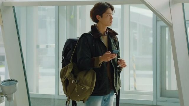 Men Backpack worn by Kim Jin-hyeok (Park Bo-gum) in Encounter Episode 1