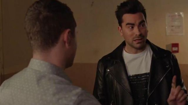 Black Leather Jacket worn by David Rose (Daniel Levy) in Schitt's Creek Season 6 Episode 6