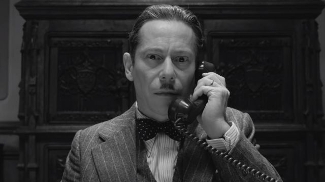 Black Polka-Dot Bow Tie worn by (Mathieu Amalric) as seen in The French Dispatch of the Liberty, Kansas Evening Sun
