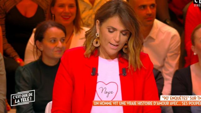 The tee shirt slogan to heart and "Nope" of Valerie Benaim in It is that of the tv !the 13.02.2020