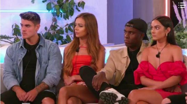 Red Satin Mini Dress worn by Natalia Zappo in Love Island Season 6 ...