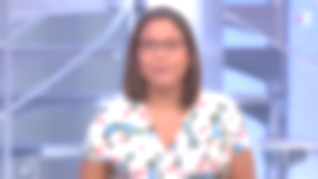 The printed dress by Karine Baste-Regulated in Télématin 12 02 2020