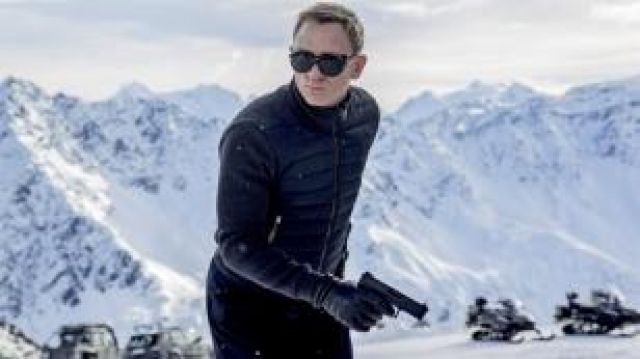 Knitted Sleeve Bomber Jacket of James Bond (Daniel Craig) in Spectre