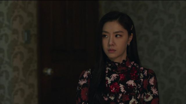 Flo­ral Dress worn by Seo Dan (Seo Ji-hye) in Crash Landing on You Episode 12