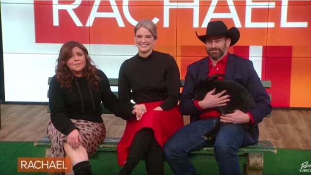 Rag & bone Lo­gan Cash­mere Hood­ie worn by Rachael Ray on Rachael Ray Show February 17, 2020