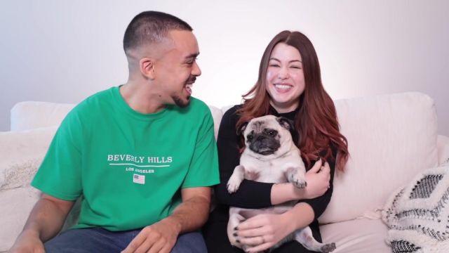 The green t-shirt Beverly Hills worn by Johan Papz in his YouTube video I RELOOKE MY own WORST ENEMY (Ft. ENJOYPHOENIX)