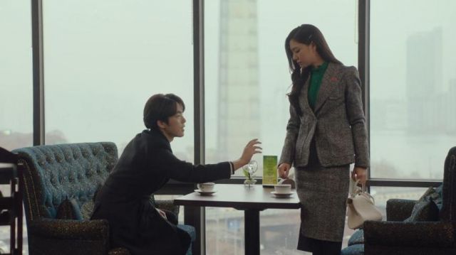 Grey Tweed Skirt worn by Seo Dan (Seo Ji-hye) in Crash Landing on You Episode 8
